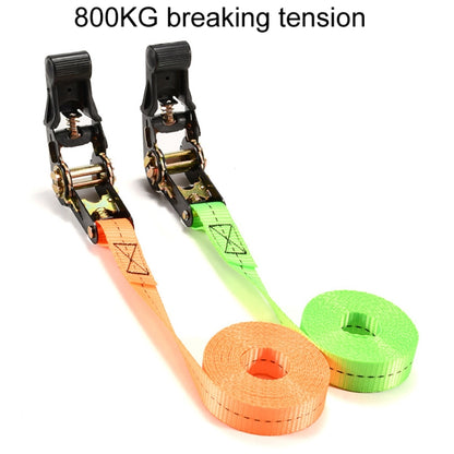 Motorcycle Ratchet Tensioner Cargo Bundling And Luggage Fixing Straps, Specification: Orange 2m - Towing Bars by PMC Jewellery | Online Shopping South Africa | PMC Jewellery | Buy Now Pay Later Mobicred