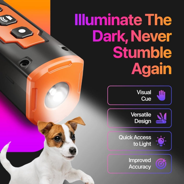 Three-head Dog Driver Lighting Flashing High Power Ultrasonic Dog Repeller(Gray) - Training Aids by PMC Jewellery | Online Shopping South Africa | PMC Jewellery | Buy Now Pay Later Mobicred