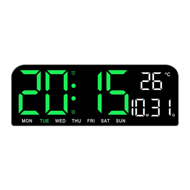 LED Screen Digital Display Desktop Alarm Clock Multifunctional Decoration Wall Clock(Green) - Alarm Clocks by PMc TechLife | Online Shopping South Africa | PMc TechLife | Buy Now Pay Later Mobicred