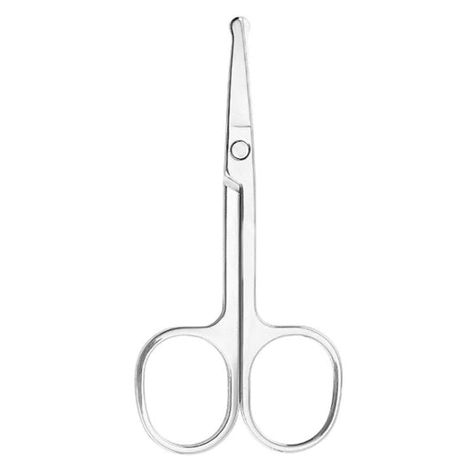 Men Nose Hair Scissor Round Tip Nose Hair Trimmer Manual Trimming Scissor, Color: Bright Silver - Manual Razor by PMC Jewellery | Online Shopping South Africa | PMC Jewellery | Buy Now Pay Later Mobicred