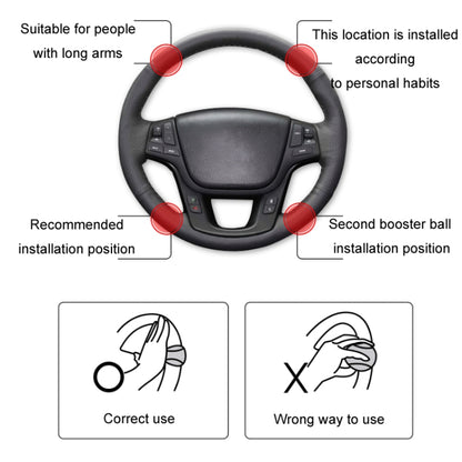 Steering Wheel One-Hand Turning Bearing Type Power-Saving Ball(Black) - Seat Belts & Padding by PMC Jewellery | Online Shopping South Africa | PMC Jewellery | Buy Now Pay Later Mobicred