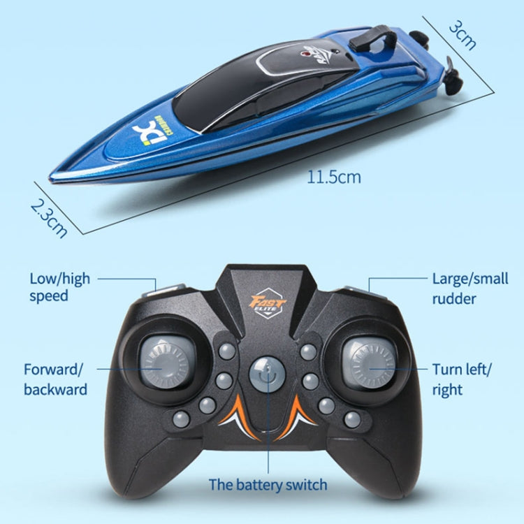 Children 2.4G Mini Remote Control Boat Summer Water Play Electrical Submarine Boys Toys(Blue) - RC Boats by PMC Jewellery | Online Shopping South Africa | PMC Jewellery | Buy Now Pay Later Mobicred