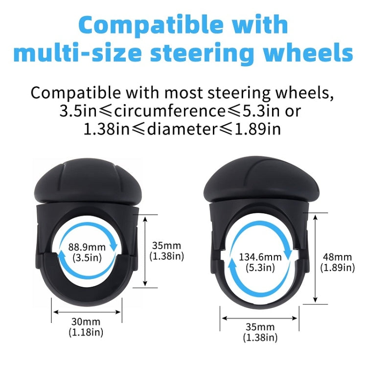 Automobile Multifunctional Bearing Steering Wheel Power Ball(Oval Black) - Steering Wheel Accessories by PMC Jewellery | Online Shopping South Africa | PMC Jewellery | Buy Now Pay Later Mobicred