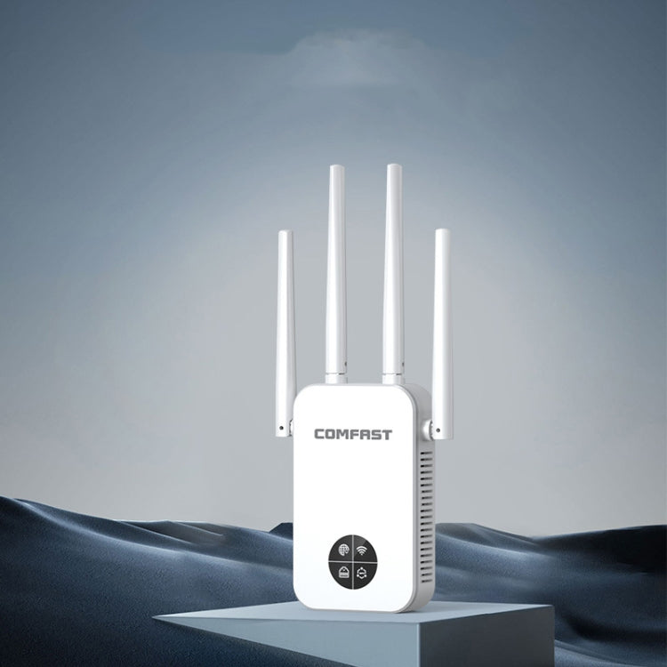 COMFAST 762AC 1200Mbps WiFi Signal Booster Dual Band WiFi Repeater with OLED Display Screen - Broadband Amplifiers by COMFAST | Online Shopping South Africa | PMC Jewellery | Buy Now Pay Later Mobicred