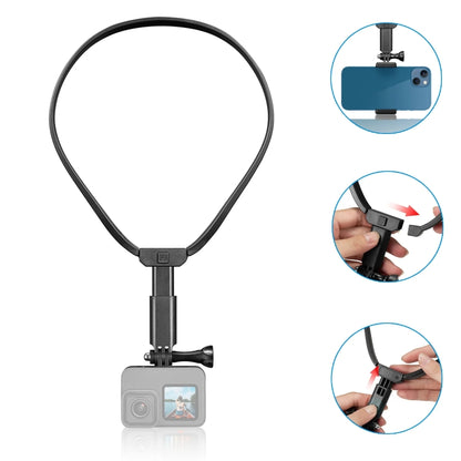 TELESIN Sports Camera Neck Mount First View Vlog Collar Cell Phone Holder(Bracket) - Holder by TELESIN | Online Shopping South Africa | PMC Jewellery