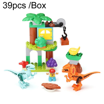 A16 39pcs /Box Children Dinosaur Building Block Paradise Large Particle Assembly Household Toys - Building Blocks by PMC Jewellery | Online Shopping South Africa | PMC Jewellery | Buy Now Pay Later Mobicred