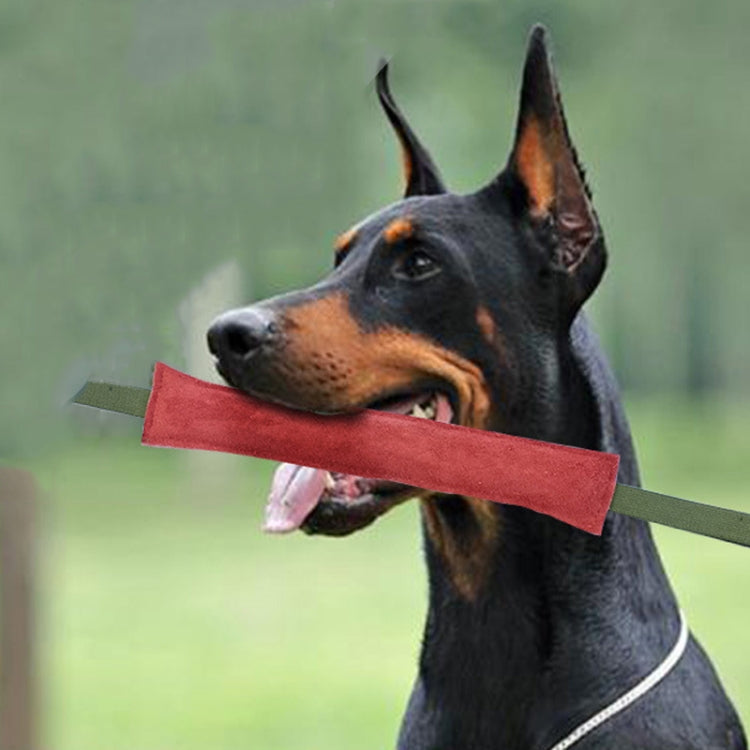 6.7 x 20cm Cowhide Training Dog Bite Stick Pet Toning Toys(Brick Red) - Training Aids by PMC Jewellery | Online Shopping South Africa | PMC Jewellery | Buy Now Pay Later Mobicred