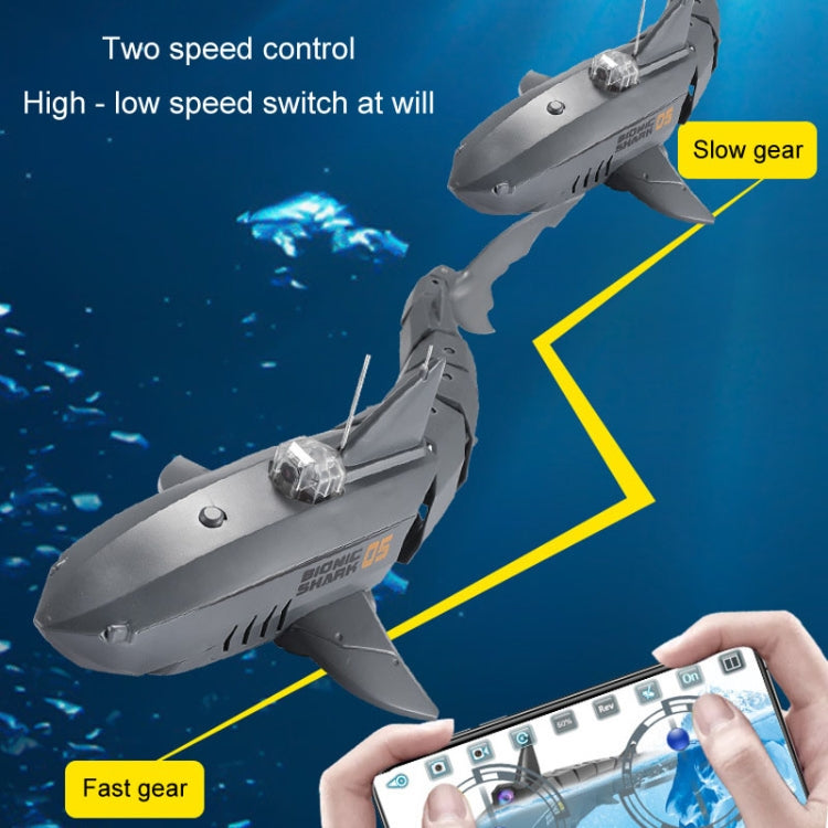 RC Shark Water Toy With Photo And Video Camera Radio Controlled Boat Toy For Children(Gray) - RC Cars by PMC Jewellery | Online Shopping South Africa | PMC Jewellery | Buy Now Pay Later Mobicred