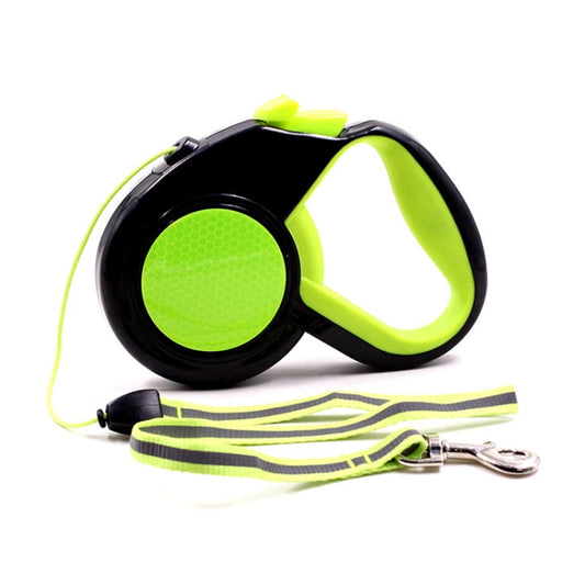 5m Pet Automatic Retractable Towing Leash Night Reflective Dog Walking Tractor(Green) - Leashes & Chest Strap by PMC Jewellery | Online Shopping South Africa | PMC Jewellery | Buy Now Pay Later Mobicred