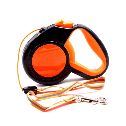 8m Pet Automatic Retractable Towing Leash Night Reflective Dog Walking Tractor(Orange) - Leashes & Chest Strap by PMC Jewellery | Online Shopping South Africa | PMC Jewellery | Buy Now Pay Later Mobicred