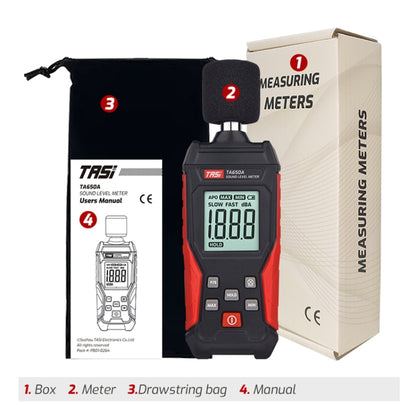 TASI TA650A Decibel Detector House Volume Tester Noise Meter - Light & Sound Meter by TASI | Online Shopping South Africa | PMC Jewellery | Buy Now Pay Later Mobicred