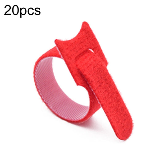 20pcs Nylon Fixed Packing Tying Strap Data Cable Storage Bundle, Model: 10 x 100mm Red - Cable Organizer by PMC Jewellery | Online Shopping South Africa | PMC Jewellery | Buy Now Pay Later Mobicred