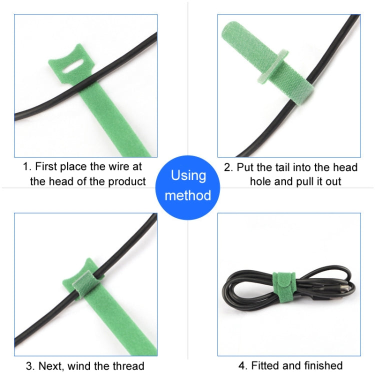 20pcs Nylon Fixed Packing Tying Strap Data Cable Storage Bundle, Model: 12 x 200mm Green - Cable Organizer by PMC Jewellery | Online Shopping South Africa | PMC Jewellery | Buy Now Pay Later Mobicred