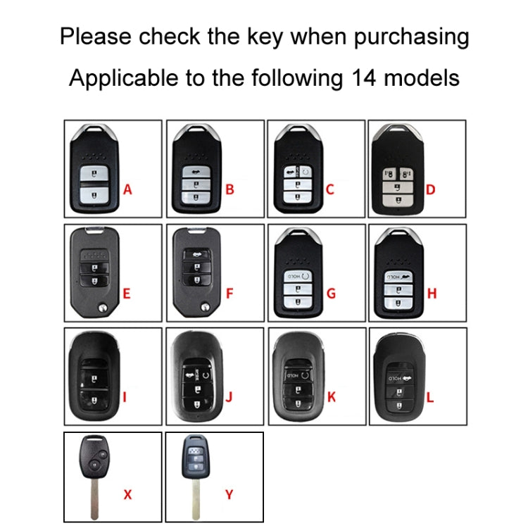 For Honda Car Key Cover Multifunctional Keychain Anti-lost Number Plate, Style: X - Car Key Cases by PMC Jewellery | Online Shopping South Africa | PMC Jewellery | Buy Now Pay Later Mobicred