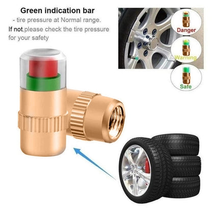 2.4BAR Vehicle Tire Pressure Monitoring Warning Cap, 规格: Anti-theft with Wrench - Tire Valve Caps by PMC Jewellery | Online Shopping South Africa | PMC Jewellery | Buy Now Pay Later Mobicred