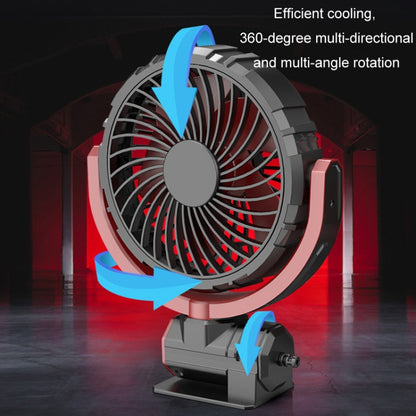 Car Foldable Steering USB Single-Head Fan(Black Red) - Heating & Fans by PMC Jewellery | Online Shopping South Africa | PMC Jewellery | Buy Now Pay Later Mobicred