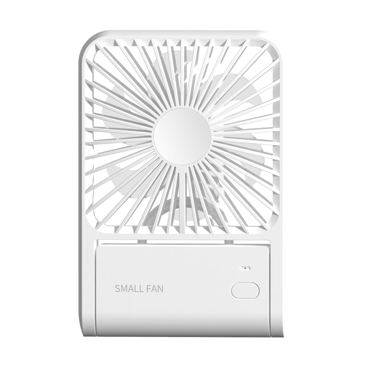 HX-123 USB Charging Wall-mounted Desktop Folding Thin and Light Small Fan(White) - Electric Fans by PMC Jewellery | Online Shopping South Africa | PMC Jewellery | Buy Now Pay Later Mobicred