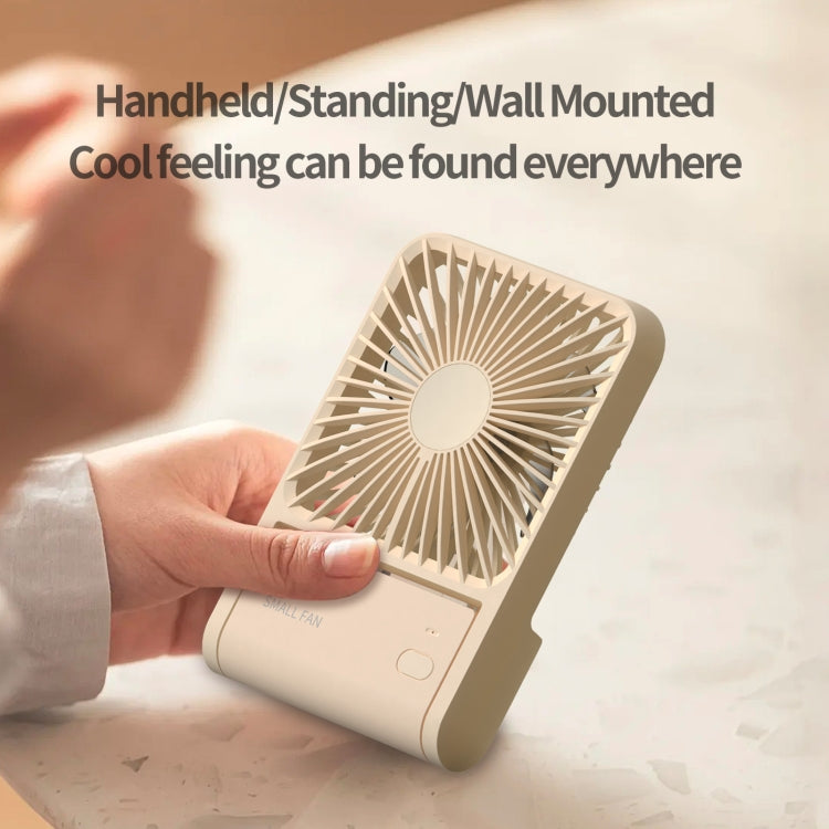 HX-123 USB Charging Wall-mounted Desktop Folding Thin and Light Small Fan(White) - Electric Fans by PMC Jewellery | Online Shopping South Africa | PMC Jewellery | Buy Now Pay Later Mobicred