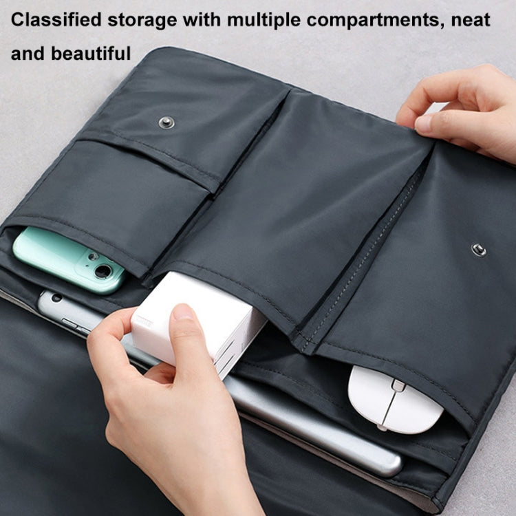 Multi-layer Waterproof and Shock-absorbing Laptop Sleeve Laptop Storage Bag, Size: 14 inch(Black) - 14.1 inch by PMC Jewellery | Online Shopping South Africa | PMC Jewellery | Buy Now Pay Later Mobicred