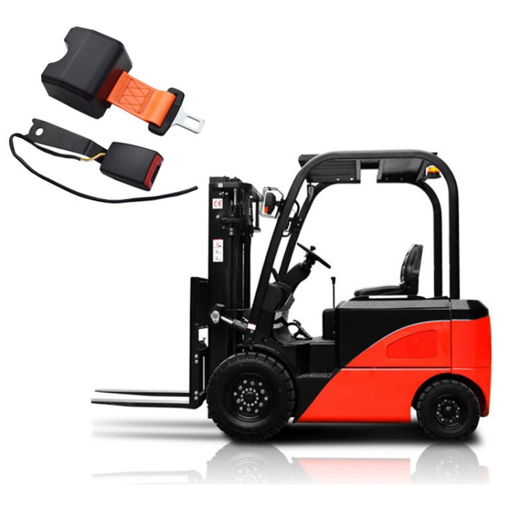 Automatic Retractable Two-point Forklift Safety Belt, Color: Orange+SQ17 Wire Base - Seat Belts & Padding by PMC TechLife | Online Shopping South Africa | PMC TechLife | Buy Now Pay Later Mobicred