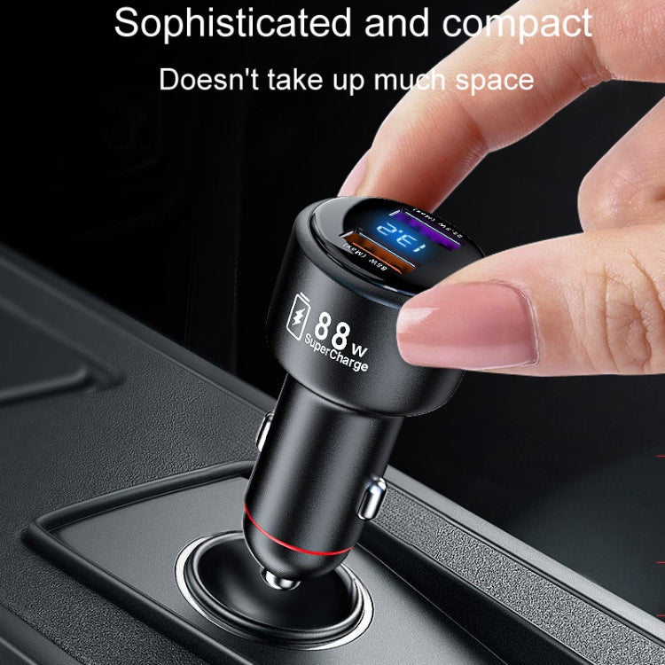 88W Vehicle Mini Fast Charging Charger Car One To Two Cigarette Lighter - Car Charger by PMC Jewellery | Online Shopping South Africa | PMC Jewellery | Buy Now Pay Later Mobicred