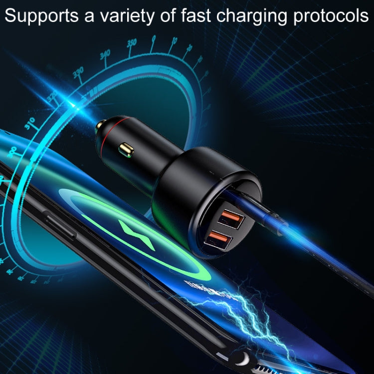 300W Vehicle Mini Fast Charging Charger Car One To Three Cigarette Lighter - Car Charger by PMC Jewellery | Online Shopping South Africa | PMC Jewellery | Buy Now Pay Later Mobicred