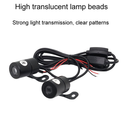 1pair Motorcycle Angel Wings Welcome Light LED Chassis Modified Wings Projector Light(Red) - Decorative Lights by PMC Jewellery | Online Shopping South Africa | PMC Jewellery | Buy Now Pay Later Mobicred