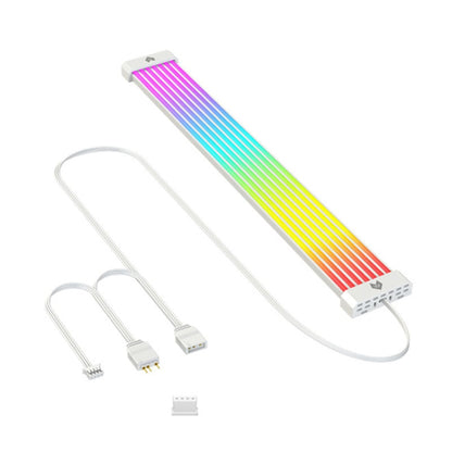 AOSOR AL300 Computer Glow Line ARGB Neon Cable Motherboard Chassis Light Strip Light Board Decoration(White) - PCIE Cable by AOSOR | Online Shopping South Africa | PMC Jewellery | Buy Now Pay Later Mobicred