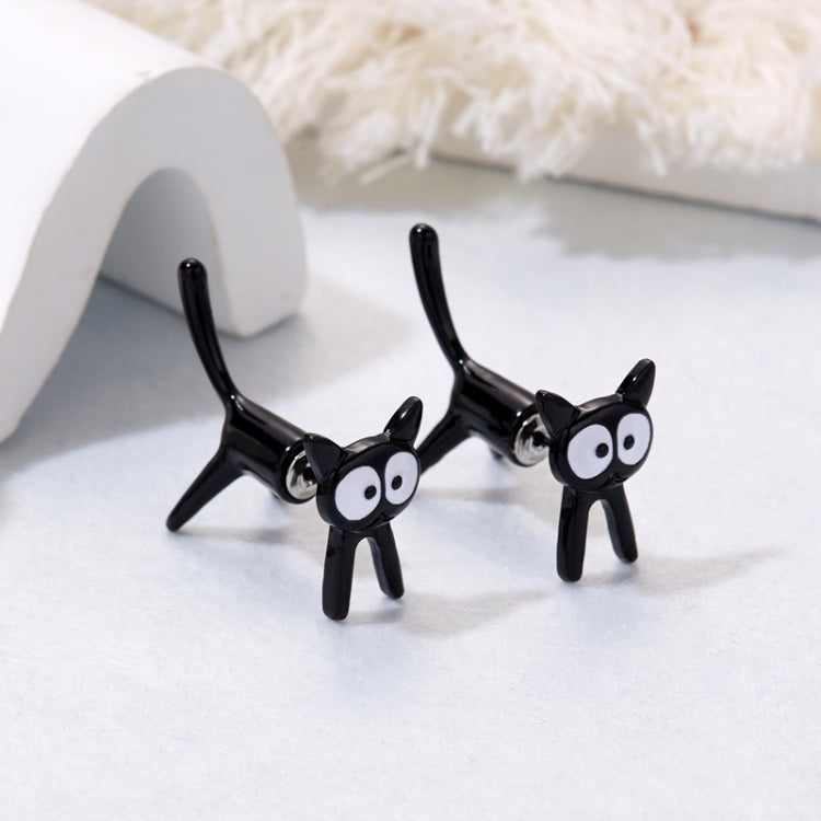 1pair Cute Cats Simple Ear Studs Ladies Detachable Earrings, Style: Model 2 - Stud Earrings & Earrings by PMC Jewellery | Online Shopping South Africa | PMC Jewellery | Buy Now Pay Later Mobicred