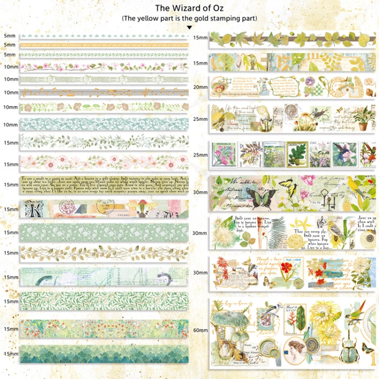 27rolls /Box Long Season Washi Tape DIY Scrapbook Stickers(Wild Adventure) - Handbook Decorative Stickers by PMC Jewellery | Online Shopping South Africa | PMC Jewellery | Buy Now Pay Later Mobicred