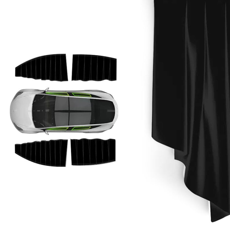 For Tesla Model 3 4pcs Black Car Side Window Privacy Sun Protection Curtain - Window Foils & Solar Protection by PMC Jewellery | Online Shopping South Africa | PMC Jewellery | Buy Now Pay Later Mobicred