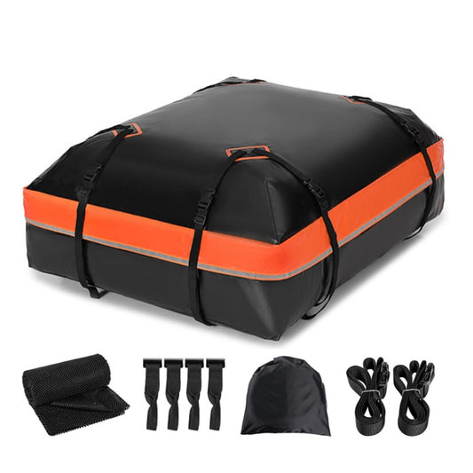 15 Cubic Feet Waterproof Car Roof Storage Luggage Bag(Black) - Roof Racks by PMC Jewellery | Online Shopping South Africa | PMC Jewellery | Buy Now Pay Later Mobicred