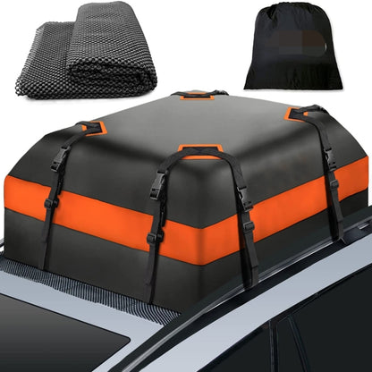 15 Cubic Feet Waterproof Car Roof Storage Luggage Bag(Black) - Roof Racks by PMC Jewellery | Online Shopping South Africa | PMC Jewellery | Buy Now Pay Later Mobicred