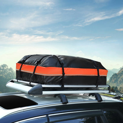 15 Cubic Feet Waterproof Car Roof Storage Luggage Bag(Black) - Roof Racks by PMC Jewellery | Online Shopping South Africa | PMC Jewellery | Buy Now Pay Later Mobicred