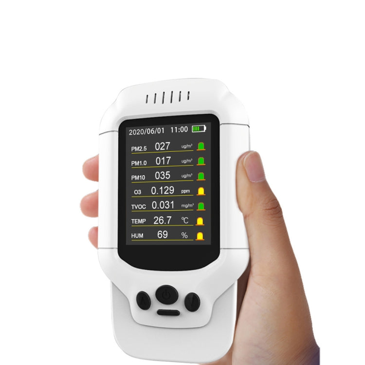 8-In-1 Air Quality Detector PM2.5 / PM1.0 / PM10 / HCHO / TVOC / O3 / Temperature / Humidity Monitor - Air & Water Quality Tester by PMC Jewellery | Online Shopping South Africa | PMC Jewellery | Buy Now Pay Later Mobicred