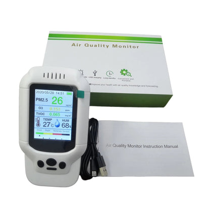 8-In-1 Air Quality Detector PM2.5 / PM1.0 / PM10 / HCHO / TVOC / O3 / Temperature / Humidity Monitor - Air & Water Quality Tester by PMC Jewellery | Online Shopping South Africa | PMC Jewellery | Buy Now Pay Later Mobicred