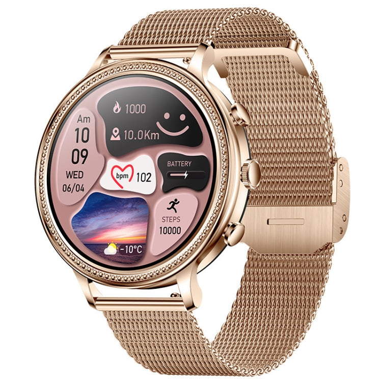 V60 1.39 Inch Health Monitoring Multifunctional Waterproof Bluetooth Call Smart Watch, Color: Gold Steel - Smart Watches by PMC Jewellery | Online Shopping South Africa | PMC Jewellery | Buy Now Pay Later Mobicred