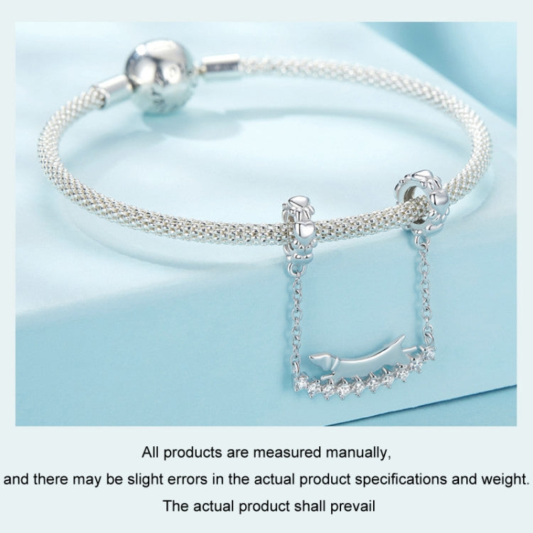 S925 Sterling Silver Cute Dachshund DIY Bracelet Beaded Accessories(SCC2751) - Jewelry Accessories by PMC Jewellery | Online Shopping South Africa | PMC Jewellery | Buy Now Pay Later Mobicred