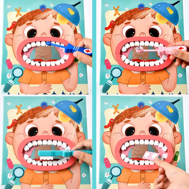 Wooden Children Oral Dentistry Simulation Dentist Set Pretend Play Medical Toy, Color: Upgrade Model Pink - Pretend Play Toys by PMC Jewellery | Online Shopping South Africa | PMC Jewellery | Buy Now Pay Later Mobicred