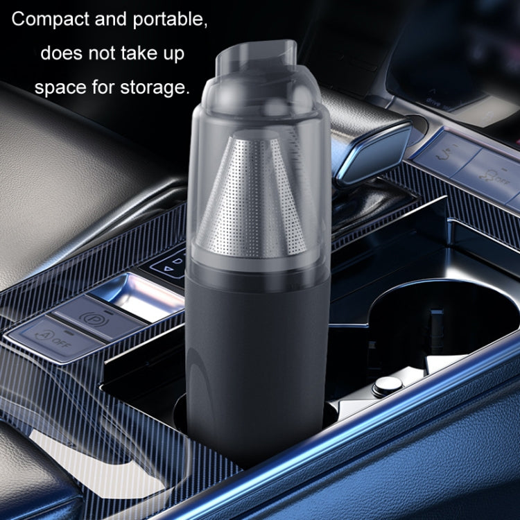 3 in 1 Mini Wireless Charging Handheld Car Vacuum Cleaner(Stainless Steel Filter Black) - Vacuum Cleaner by PMC Jewellery | Online Shopping South Africa | PMC Jewellery | Buy Now Pay Later Mobicred