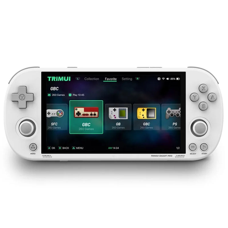 Trimui Smart Pro 4.96 Inch IPS Screen Handheld Game Console Open Source Linux System 128G(White) - Pocket Console by Trimui | Online Shopping South Africa | PMC Jewellery | Buy Now Pay Later Mobicred