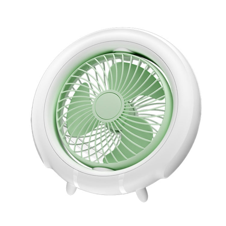 Night Light Desktop Folding Fan Outdoor Camping Hanging Mini Fan, Color: Green Basic - Electric Fans by PMC Jewellery | Online Shopping South Africa | PMC Jewellery | Buy Now Pay Later Mobicred