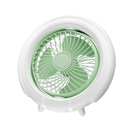 Night Light Desktop Folding Fan Outdoor Camping Hanging Mini Fan, Color: Green Basic - Electric Fans by PMC Jewellery | Online Shopping South Africa | PMC Jewellery | Buy Now Pay Later Mobicred