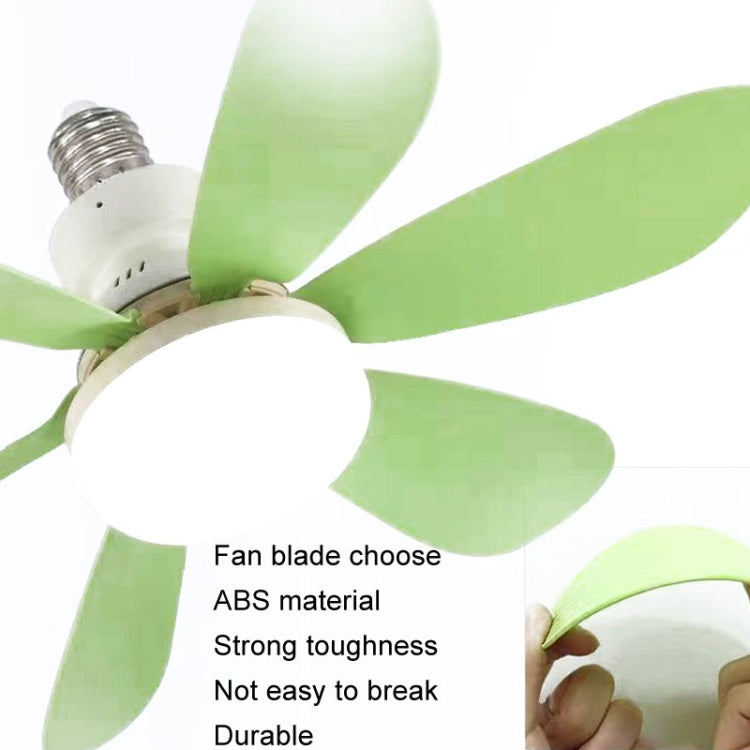 Home Small Fan Light E27 Snail Mouth Suspension Fan Lamp, Size: 420x205mm 30W Matcha Green(Remote Control Without Base) - Electric Fans by PMC Jewellery | Online Shopping South Africa | PMC Jewellery | Buy Now Pay Later Mobicred