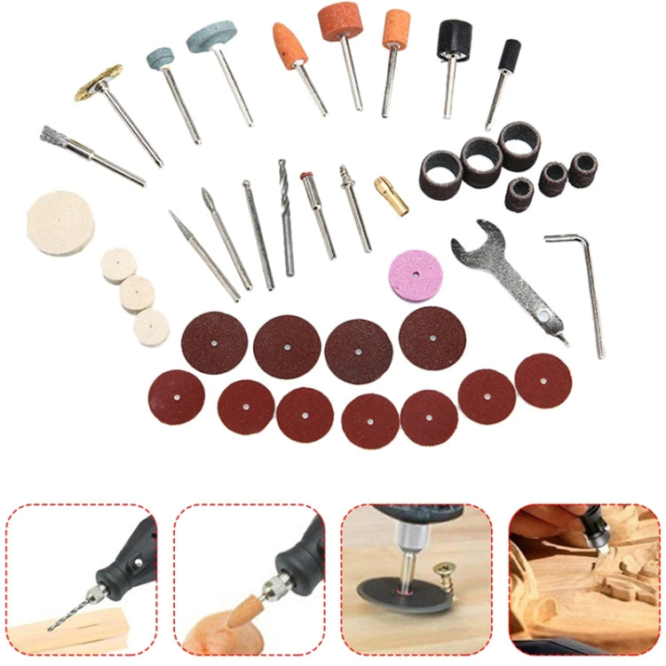 VICOVER Small Adjustable Speed Electrical Grinder Set Jade Carving Pen Polishing Tool EU Plug, Model: 40pcs Parts+Soft Shaft - Abrasive Tools & Accessories by VICOVER | Online Shopping South Africa | PMC Jewellery | Buy Now Pay Later Mobicred