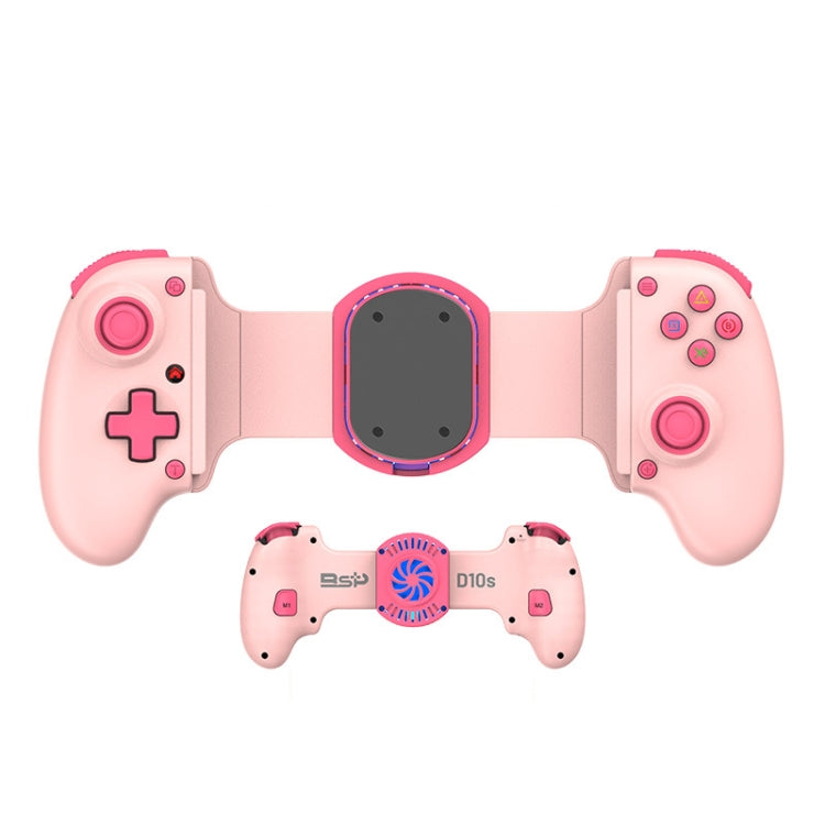 BSP-D10S Wireless Stretch Game Controller With Heat Dissipation Fan for Switch / Android / IOS / PC / PS3 / PS4(Pink) - Controller Gamepad by PMC Jewellery | Online Shopping South Africa | PMC Jewellery | Buy Now Pay Later Mobicred