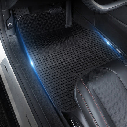 4pcs/Set Car PVC Anti-slip Waterproof Durable Floor Mats(Stripes) - Floor Mats by PMC Jewellery | Online Shopping South Africa | PMC Jewellery | Buy Now Pay Later Mobicred