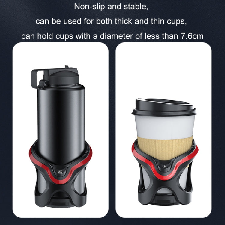 Car Cup Holder Air Conditioner Outlet Multifunctional Storage Rack, Color: Black Red LED Light - Car Drink Holders by PMC Jewellery | Online Shopping South Africa | PMC Jewellery | Buy Now Pay Later Mobicred