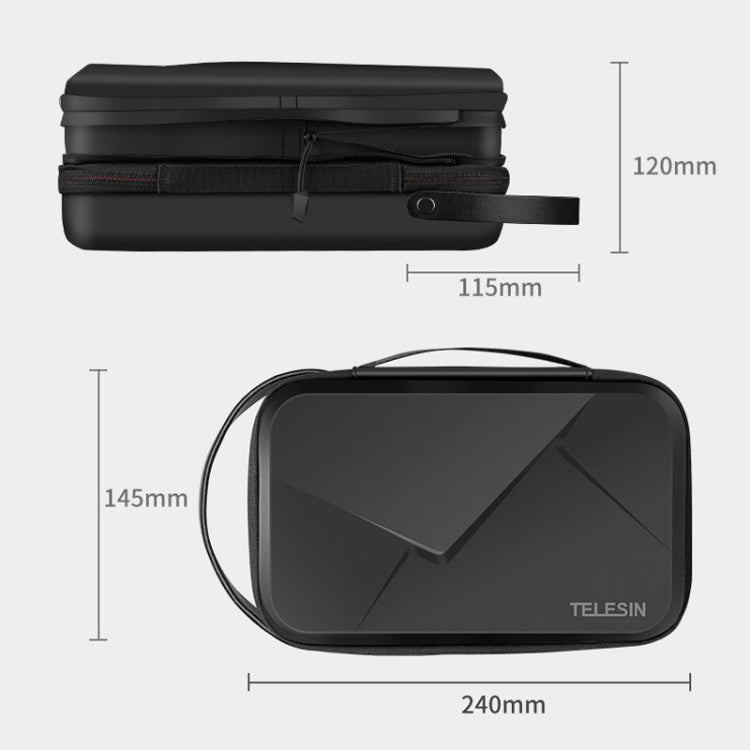 TELESIN GP-PRC-278-02 Upgraded Expanded Version Camera Portable Handheld Storage Bag Sports Camera Case - Carry Cases by TELESIN | Online Shopping South Africa | PMC Jewellery | Buy Now Pay Later Mobicred