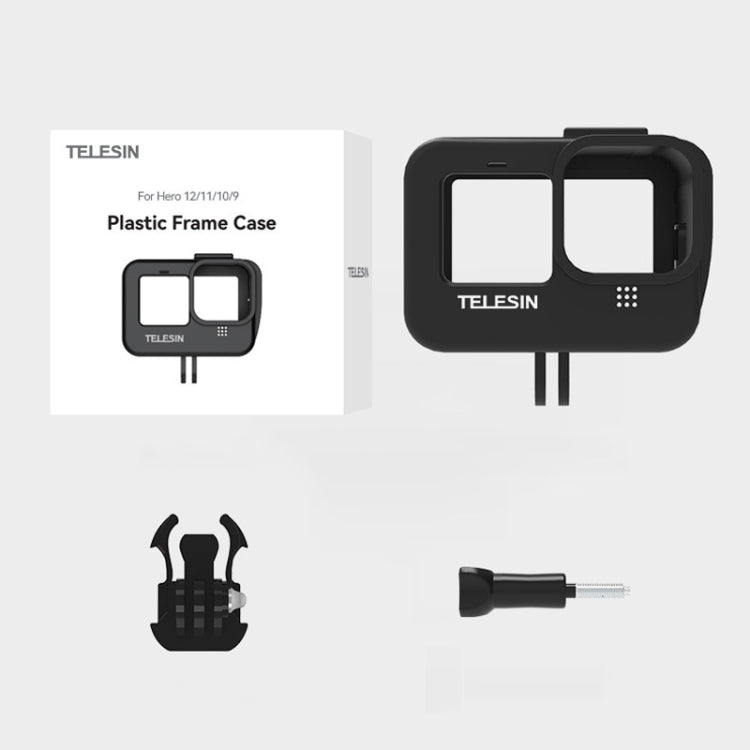 TELESIN GP-FMS-903 Protective Border Plastic Rabbit Cage, For GoPro HERO12 Black / HERO11 Black / HERO10 Black / HERO9 Black - Protective Frame by TELESIN | Online Shopping South Africa | PMC Jewellery | Buy Now Pay Later Mobicred